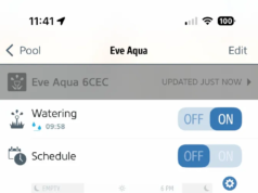 Il controller intelligente per l’irrigazione Eve Aqua ti consente di irrigare il tuo giardino dal tuo telefono