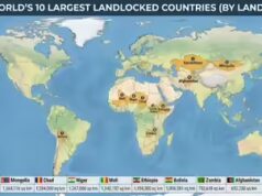 I 10 paesi più grandi del mondo senza sbocco sul mare