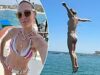 Molly Sims, 52 anni, appare snella in bikini mentre salta giù dal suo yacht… dopo aver sfrigolato nelle riprese di Sports activities Illustrated