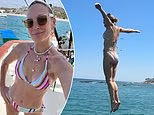 Molly Sims, 52 anni, appare snella in bikini mentre salta giù dal suo yacht… dopo aver sfrigolato nelle riprese di Sports activities Illustrated