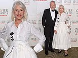 Dame Helen Mirren, 80 anni, è l’epitome dell’eleganza in un coordinato floreale bianco mentre si riunisce con l’icona della recitazione Sir Ian McKellen, 86 anni, agli Olivier Awards