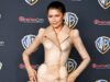 Zendaya sfrigola in un look ispirato a Dune con Timothee Chalamet mentre guidano le star al CinemaCon di Las Vegas