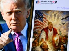 Trump cancella l’immagine di Reality Social che lo raffigurava come Gesù: ‘Sono stato io come medico’