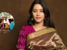 Mirnalini Ravi serve cibo a 1.000 persone a Tiruvannamalai