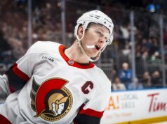 Brady Tkachuk di Sens è stato multato dopo un bizzarro taglio alla panchina