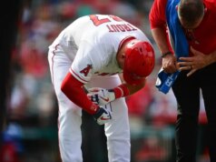 Angels OF Mike Trout (mano) evita gravi infortuni