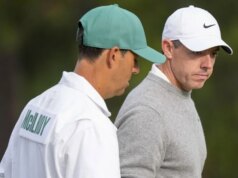 Rory McIlroy inizierà la difesa di Masters in coppia con Cameron Younger