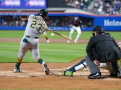 Cinque lanciatori dell’Atletica si combinano per cancellare i Mets