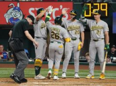 I 5 fuoricampo dell’Atletica seppelliscono i Rangers