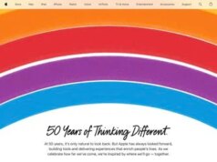 Apple celebra il cinquantesimo anniversario con un tributo animato alla residence web page
