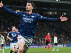 L’Arsenal batte lo Sporting Lisbona grazie al gol nel finale di Havertz nei quarti di finale di Champions League