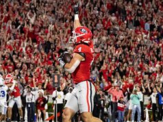 Il cane della Georgia TE Oscar Delp lo stava attraversando durante il Draft NFL