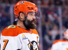 Radko Gudas dei Geese fuori per Gara 2 contro gli Oilers