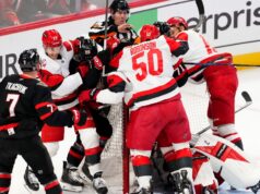 Segue il caos tra Senatori, Hurricanes dopo il colpo di Kleven su Nikishin