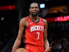 Kevin Durant dei Rockets fuori per Gara 1 contro Lakers