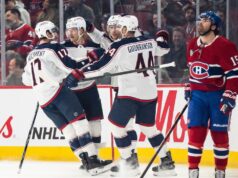 Coyle segna due volte, i Blue Jackets restano in caccia ai playoff vincendo sui Canadiens