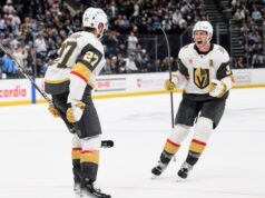 Theodore vince l’OT in ritardo, i Golden Knights pareggiano la serie con Mammoth