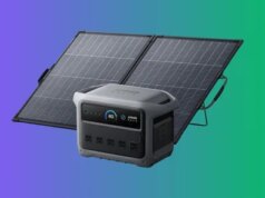 Una delle migliori offerte di generatori solari portatili disponibili in questo momento: Anker SOLIX C1000 Gen 2 con pannello da 200 W per $ 699