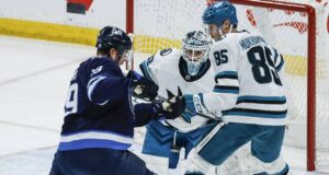 La stagione dei Jets si conclude con una sconfitta sbilanciata contro gli Sharks, Celebrini