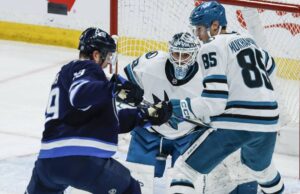 La stagione dei Jets si conclude con una sconfitta sbilanciata contro gli Sharks, Celebrini