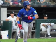 Addison Barger dei Blue Jays esce contro i White Sox con un fastidio alla caviglia