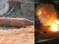 Singapore fa esplodere in sicurezza un’enorme bomba della Seconda Guerra Mondiale da 250 kg vicino all’aeroporto senza interrompere i voli