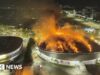 Guarda: Un incendio danneggia il tetto del velodromo olimpico di Rio