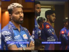 Hardik Pandya dà ai compagni di squadra MI "2 Opzioni" Nel teso indirizzo del camerino. Video