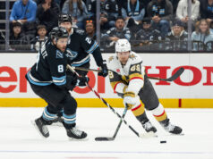 I Mammoth vincono la prima partita di playoff nello Utah, battendo Vegas per 2-1 nella serie