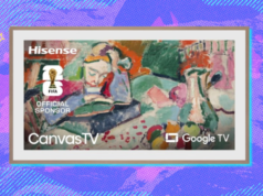 La TV artistica su tela Hisense da 55 pollici è scesa al nuovo miglior prezzo di sempre dopo i saldi di primavera