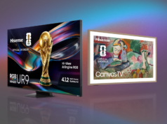Come ottenere una TV Hisense Canvas da 55 pollici gratuita: preordina la nuova fantastica TV RGB di Hisense