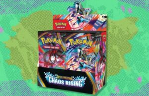 I preordini della scatola di visualizzazione del booster Chaos Rising del GCC Pokémon sono finalmente attivi su Amazon, ma c’è un problema