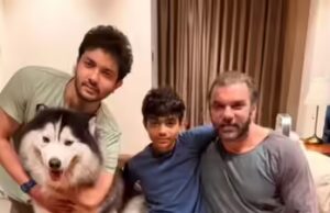 Sohail Khan pubblica un’accogliente cornice familiare con figli e animali domestici Husky