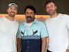 Mohanlal posa con il duo EDM The Chainsmokers