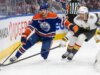 Un tifoso della NHL entra in travaglio durante la partita degli Oilers contro i Golden Knights, cube l’emittente