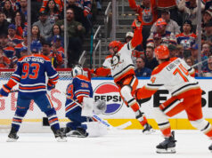 Gauthier segna in ritardo mentre i Geese sono i migliori Oilers nello slugfest di Gara 2