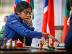 R Vaishali sotto pressione nei candidati femminili