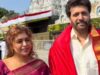 Ravi Mohan visita Tirupati con Kenishaa Francis prima di votare