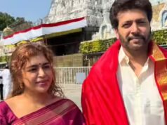 Ravi Mohan visita Tirupati con Kenishaa Francis prima di votare