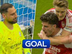 Donnarumma Urlatore! Havertz si avventa sul portiere del Manchester Metropolis per dare all’Arsenal il pareggio!