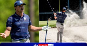 Disastro! DeChambeau effettua TRE colpi per uscire dal bunker di Amen Nook!