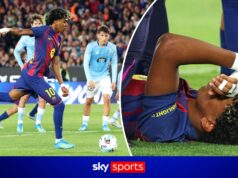 Yamal potrebbe saltare la Coppa del Mondo?! Momento in cui l’adolescente si infortuna… mentre tira un rigore!