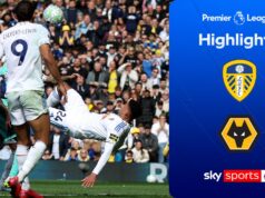 Justin segna un superbo calcio in rovesciata mentre il Leeds guadagna ENORMI tre punti contro i Wolves