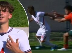 OH! Clamoroso gol di Dowman per l’Inghilterra U19 con corsa dalla propria metà campo!