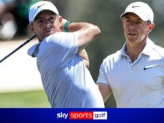 McIlroy corre al comando storico del Masters mentre DeChambeau manca il taglio