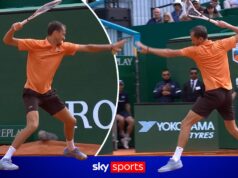Il colpo di racchetta più lungo di sempre?! L’esplosione WILD di Medvedev sbalordisce il pubblico di Monte Carlo