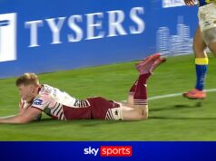 ‘Wow wow’ Eckersley segna una meta meravigliosa per Wigan