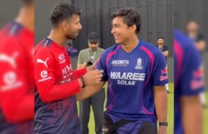 Vaibhav Sooryavanshi preso in giro scherzosamente da RCB Star. La sua risposta vince Web – Video