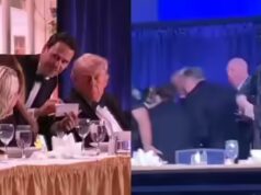 Guarda: Donald Trump cerca copertura mentre la sicurezza si precipita a evacuarlo dopo gli spari sentiti durante la cena per la stampa della Casa Bianca