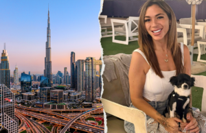 Mentre i missili illuminano il cielo, si imbarca su un volo di sola andata per Dubai